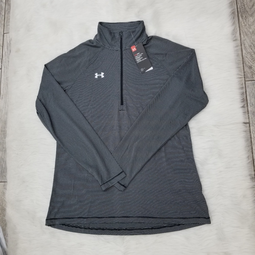 NWT Women's UNDER ARMOUR STRIPE TECH 1/4 ZIP